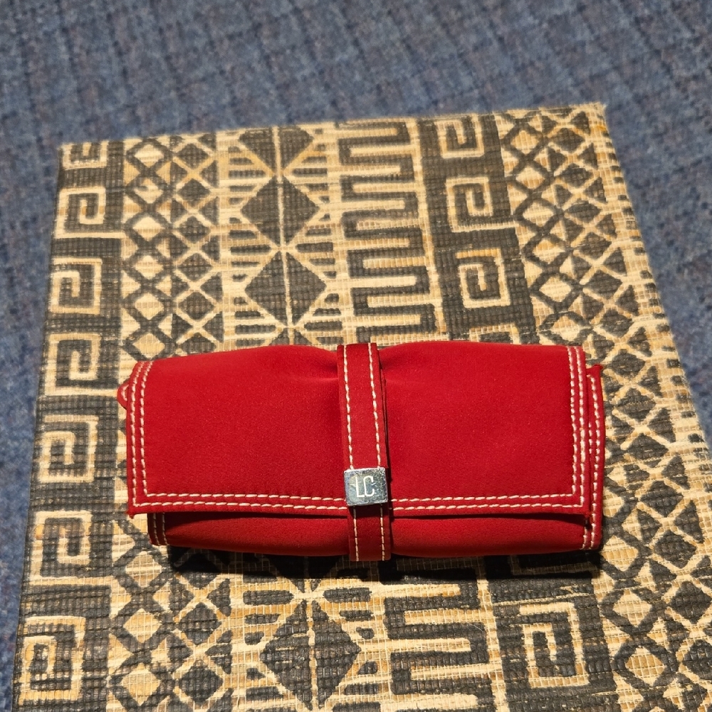 Red Jewelry Bag Roll
